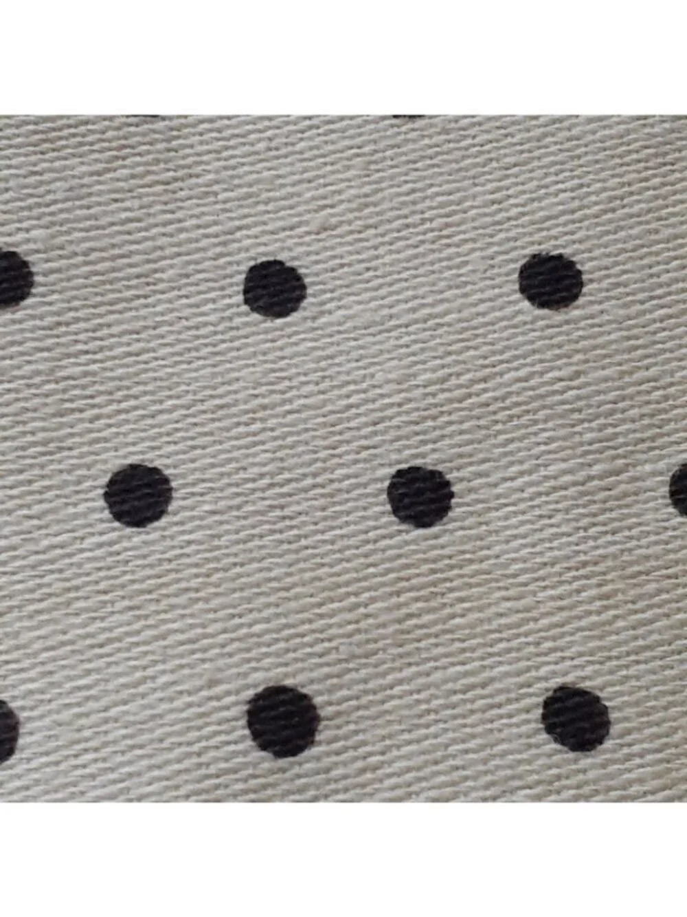Sewing Fabric Polka Dot Cream Black Polka Dot for Pants Skirt Suit 2.5y x 28